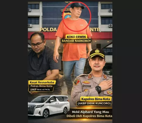 KOKO ERWIN, BANDAR NARKOBA SURABAYA yang Suap Kapolres - Kasat Resnarkoba Polres Bima Kota: DUIT RP1,8 MILIAR, Alphard & Sabu 488 Gram