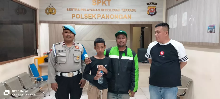 Asyik Bersepeda hingga Tersesat, Bocah SD di Tangerang Diantar Polisi Pulang
