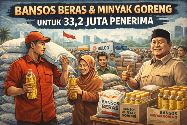 Kabar Gembira! Jelang Ramadan, Pemerintah Salurkan Bansos 10 Kg Beras dan 4 Liter Minyak Goreng