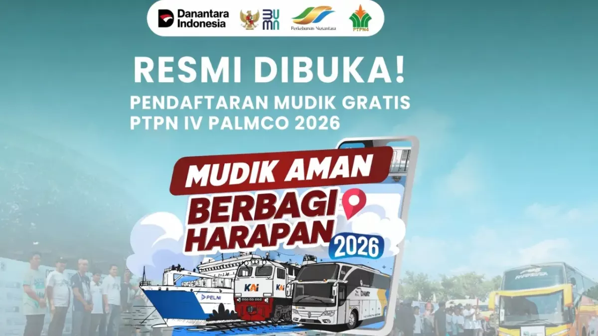 PTPN IV PalmCo Buka Pendaftaran Mudik Gratis Lebaran 2026
