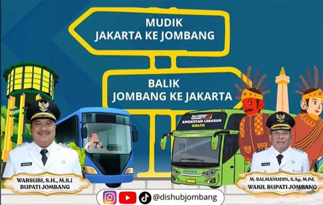 Warga Jombang di Jakarta Merapat! Pemkab Gelar Mudik dan Balik Gratis 2026, Pendftaran Dibuka Besok