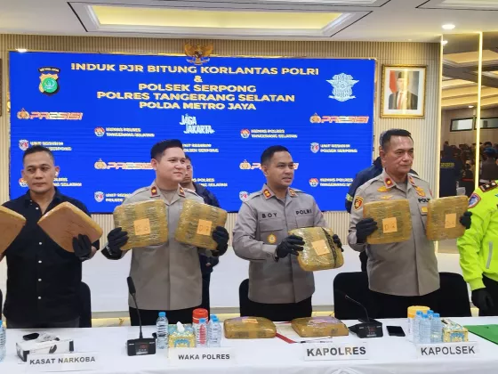 Gawat! Tol Bitung-Serpong Jadi Jalur 'Emas' Ganja, Polisi Cegat 40 Kg Barang Haram Asal Sumatera