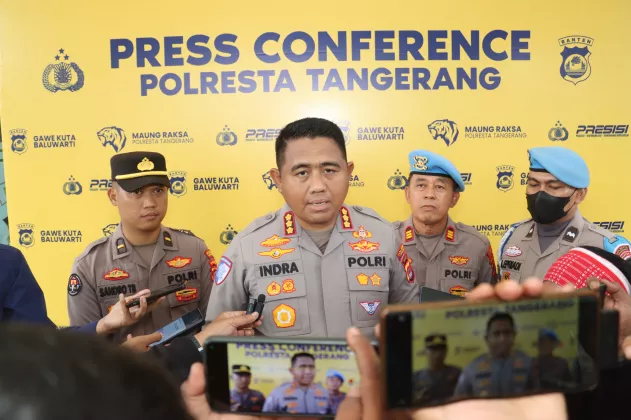 270 Personel Polresta Tangerang Jalani Tes Urine Mendadak