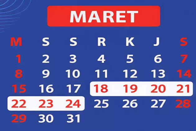 MANTAP! LIBUR LEBARAN 2026 Bisa Sampai 7 HARI, Ini Daftar TANGGAL MERAHNYA