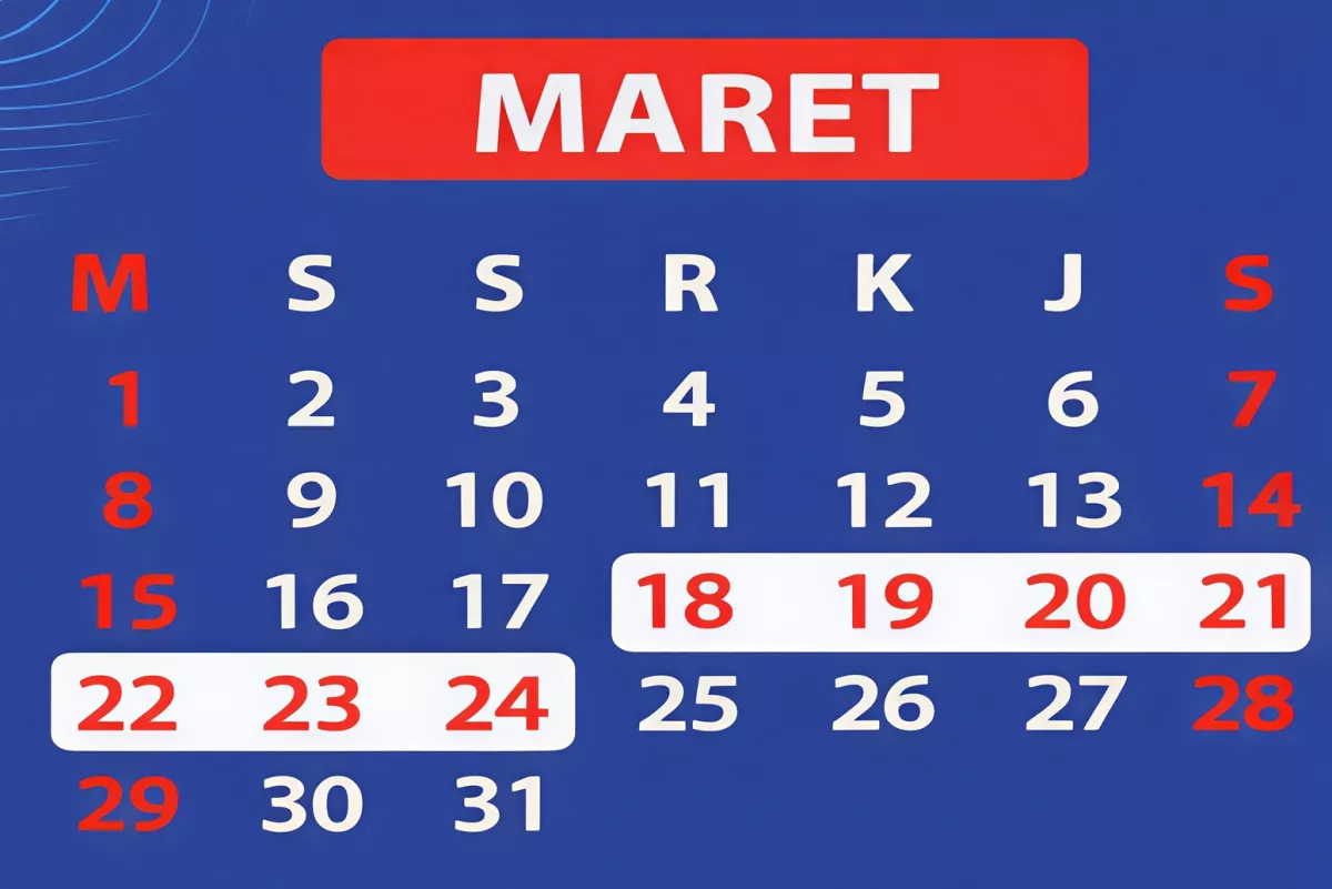MANTAP! LIBUR LEBARAN 2026 Bisa Sampai 7 HARI, Ini Daftar TANGGAL MERAHNYA