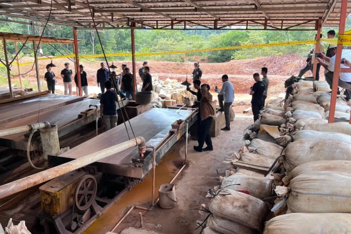 Jaringan Timah Ilegal Belitung–Malaysia Dibongkar Bareskrim, 3 Lokasi Pengolahan Disegel