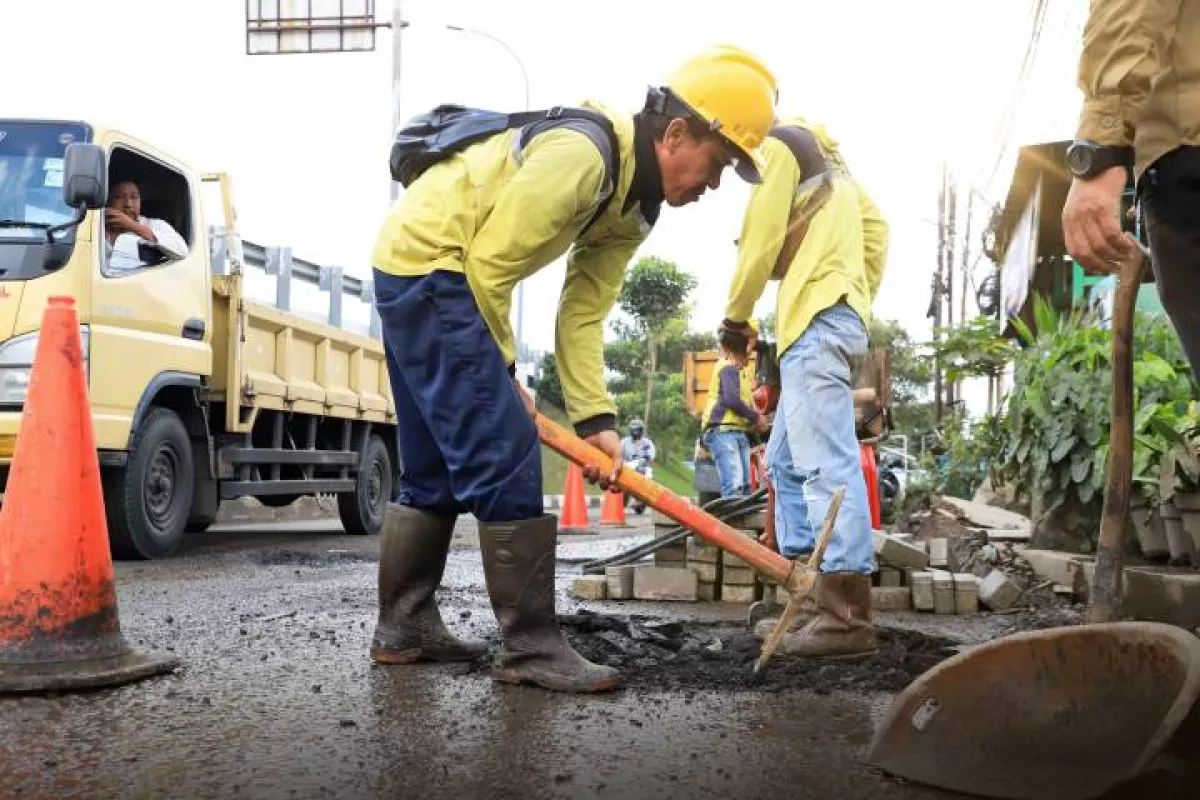 334 Lubang Jalan di Kota Tangerang Sudah Ditambal Selama Februari