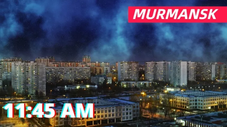 MURMANSK POLAR NIGHT! Kota Tanpa Matahari, Puasa Cuma 1 Jam?