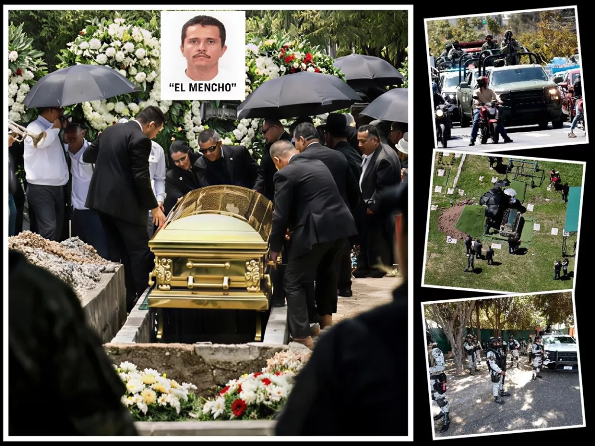 AKHIR ‘EL MENCHO’! Raja Kartel Narkoba Meksiko Dimakamkan dalam PETI EMAS 24 KARAT