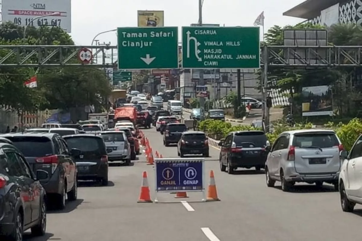 Polres Cianjur Tegaskan Jalur Puncak II Tidak Layak Dilalui Saat Mudik Lebaran 2026