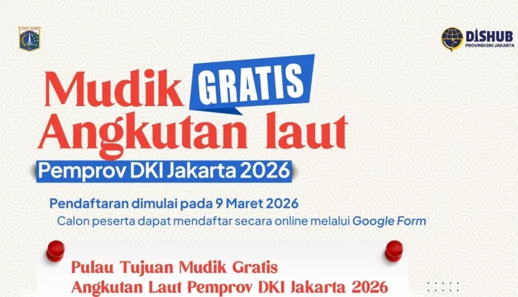 Kabar Baik! Mudik Gratis Angkutan Laut 2026 dari Muara Angke Segera Dibuka, Ini Jadwal dan Syaratnya