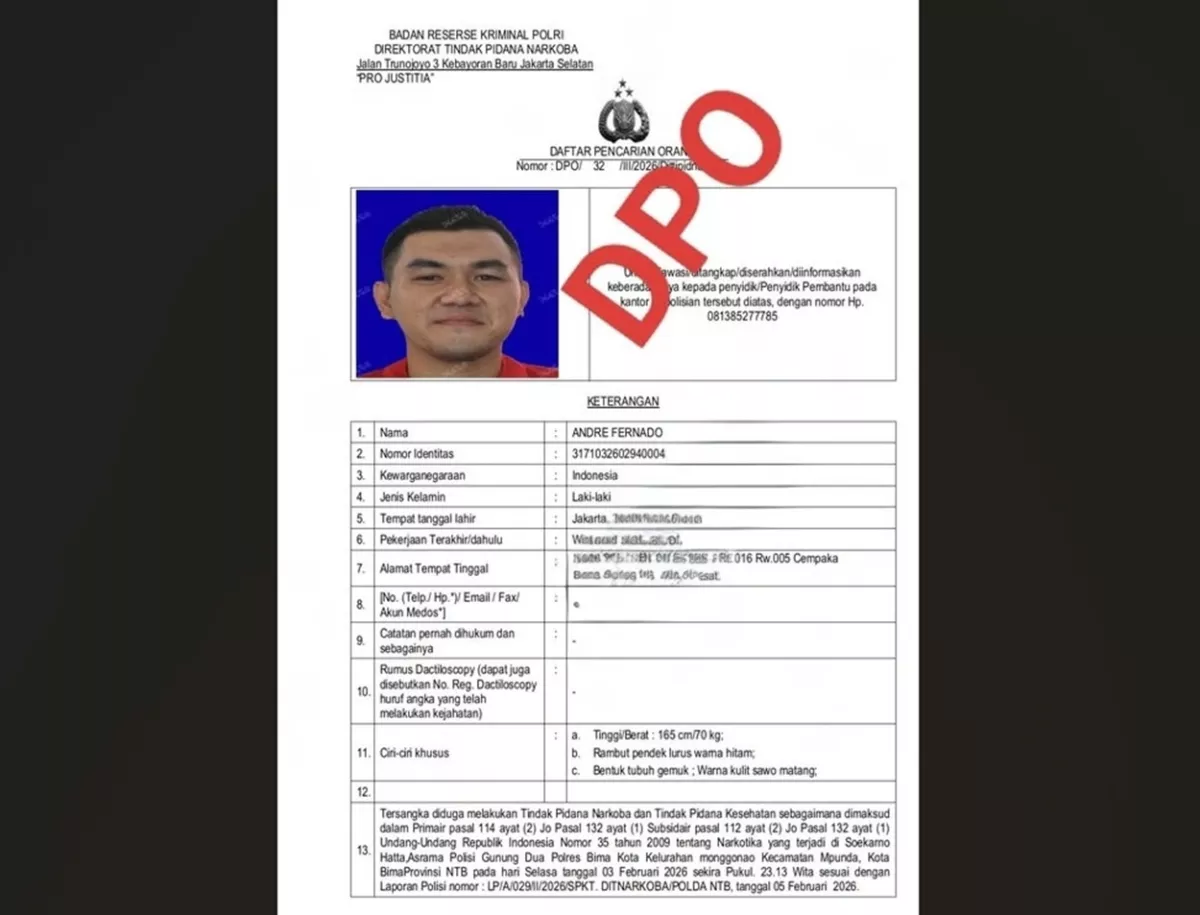 Profil Ko Andre ‘THE DOCTOR’, Raja Narkoba yang Suplai Sabu ke Bima NTB