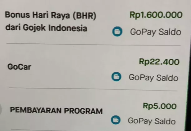 BONUS Hari Raya (BHR) Driver Ojol CAIR! Ada yang Dapat Rp1.6 Juta, Begini Ceritanya