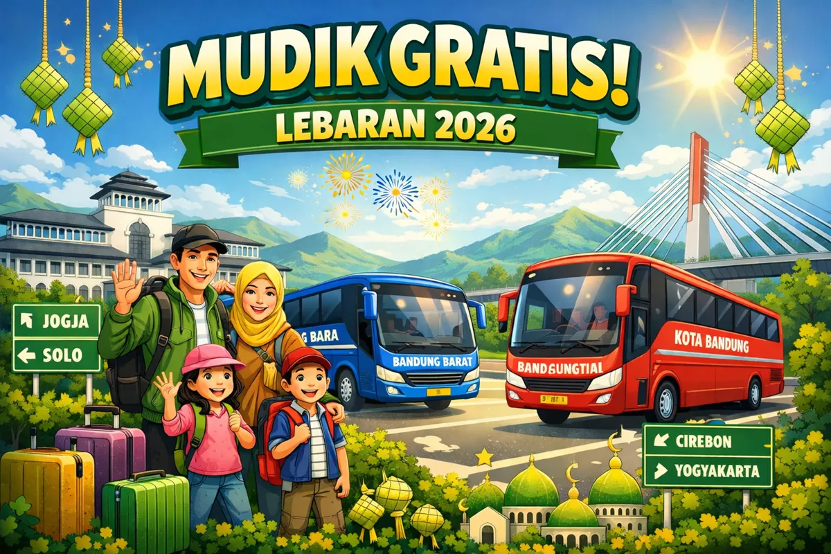 Mudik Gratis Lebaran dari Bandung dan Bandung Barat Siap Berangkat Maret 2026, Ini Rute, Kuota, dan Syaratnya