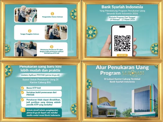 WARGA JAKARTA MERAPAT! Ini Jadwal & Lokasi TUKAR UANG BARU BSI untuk THR Lebaran 2026