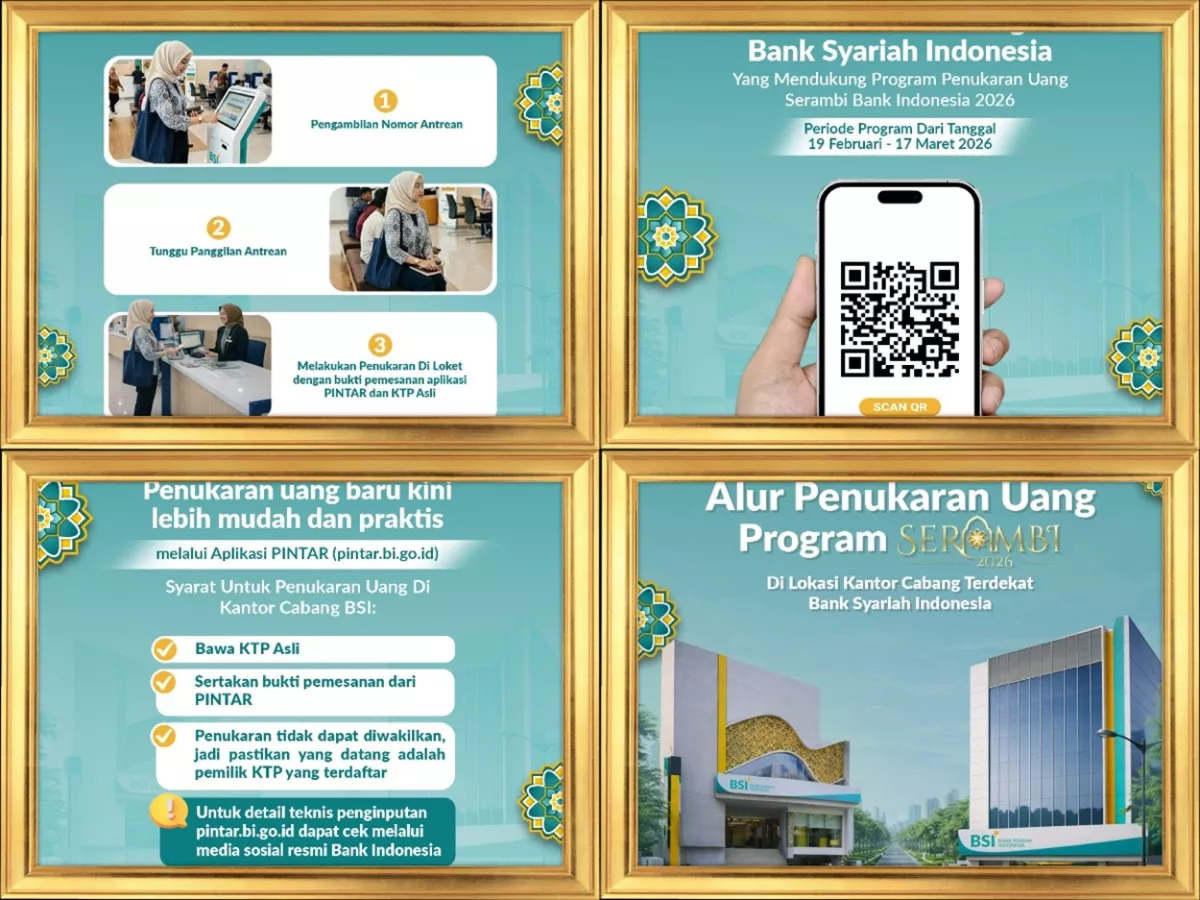 WARGA JAKARTA MERAPAT! Ini Jadwal & Lokasi TUKAR UANG BARU BSI untuk THR Lebaran 2026