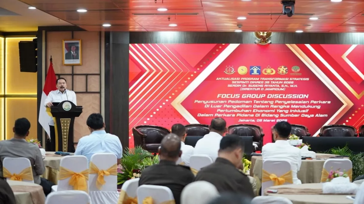 Jaksa Agung Resmikan Skema 'Denda Damai' untuk Selamatkan Aset SDA Rp228 Triliun