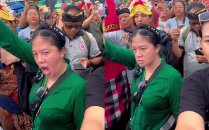 Mbak Rara Jadi Sorotan di Festival Nyepi 2026 Bundaran HI, Ritual Redam Hujan Bikin Warga Heboh