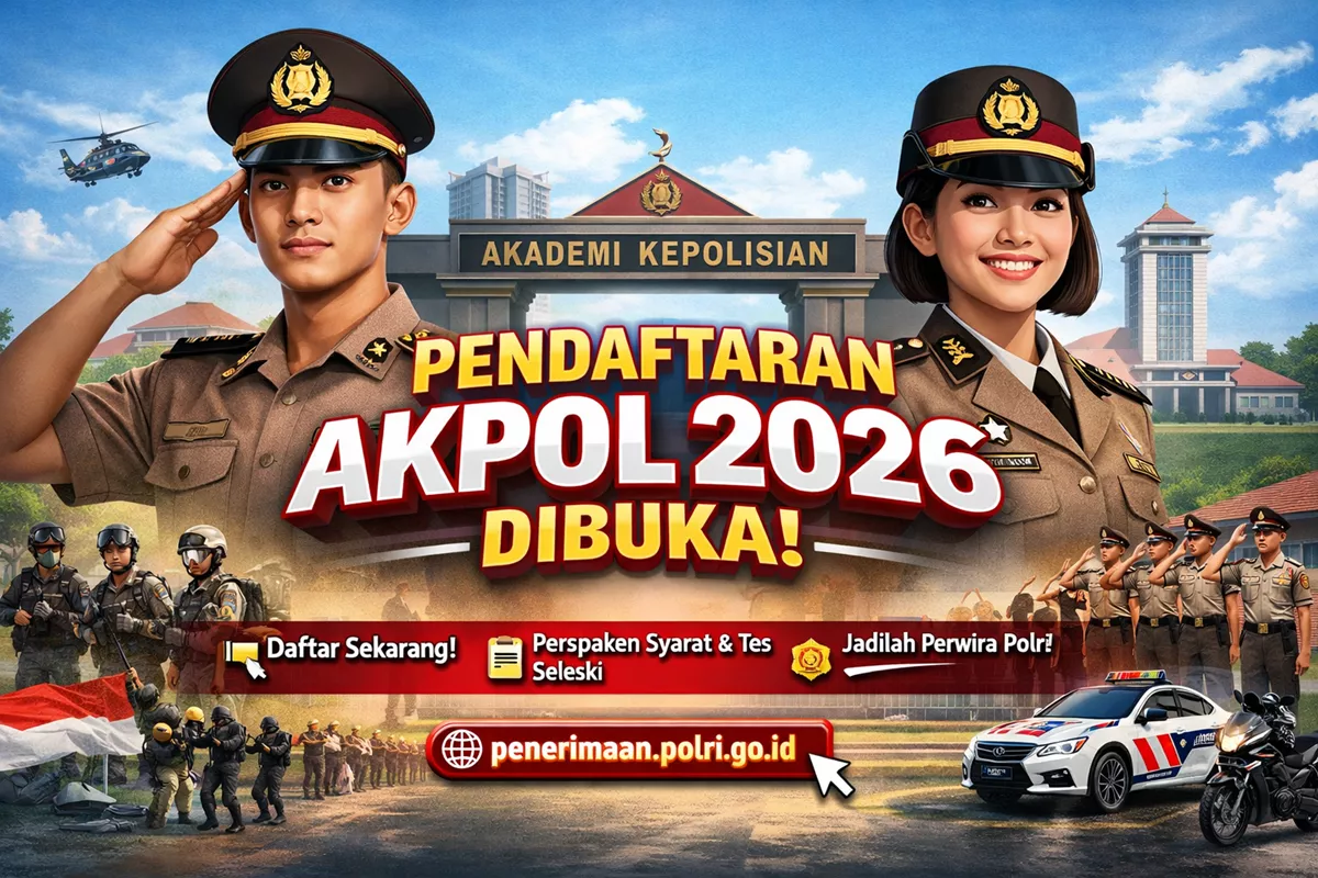 Pendaftaran Akpol 2026 Resmi Dibuka, Ini Syarat, Cara Daftar, dan Tahapan Seleksinya