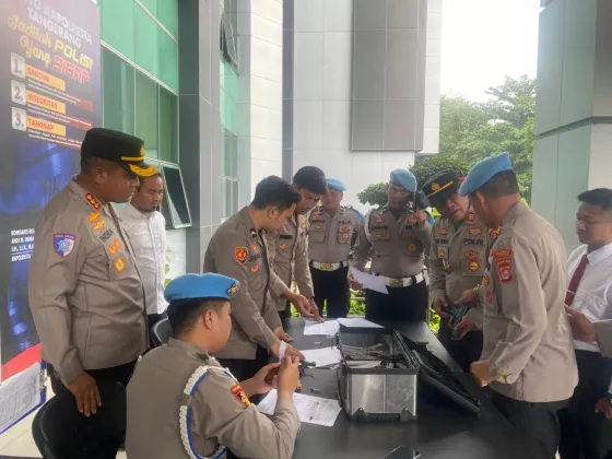 Polresta Tangerang Periksa Senpi Seluruh Anggota, Pastikan Digunakan Sesuai Prosedur