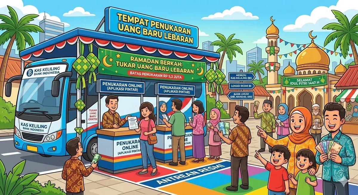 Catat! Ini 3 Lokasi Penukaran Uang Baru Lebaran, Jangan Sampai Kehabisan