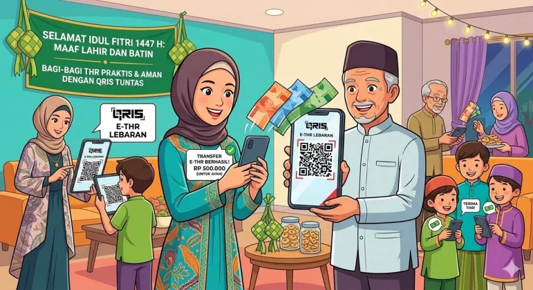  Lebaran 2026: Cara Bagikan THR Pakai QRIS, Anti Ribet!