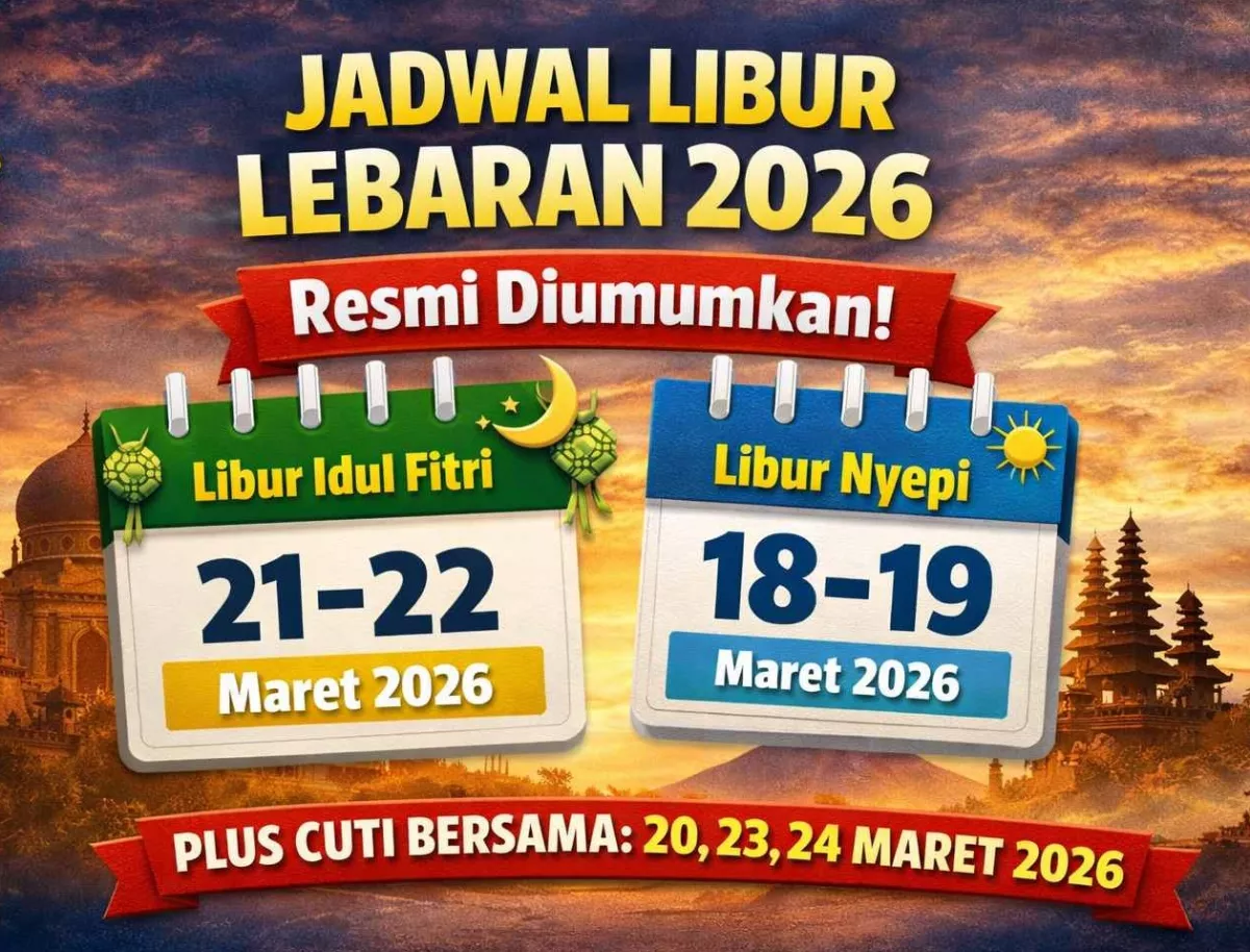 LIBUR LEBARAN 2026 Dimulai Kapan? Simak Jadwal Resmi SKB 3 Menteri