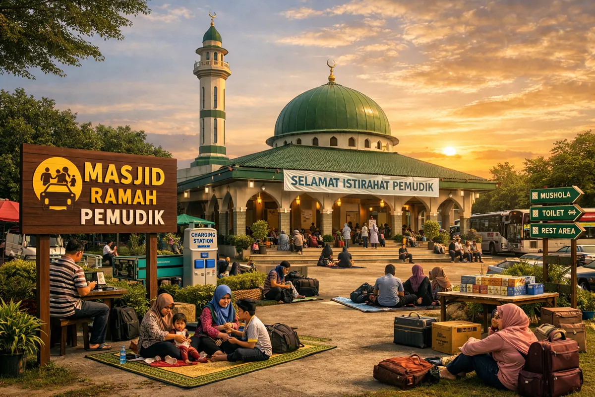 6.859 Masjid di Jalur Mudik Bisa Digunakan untuk Istirahat Saat Mudik Lebaran 2026, Cek Lokasinya di Sini
