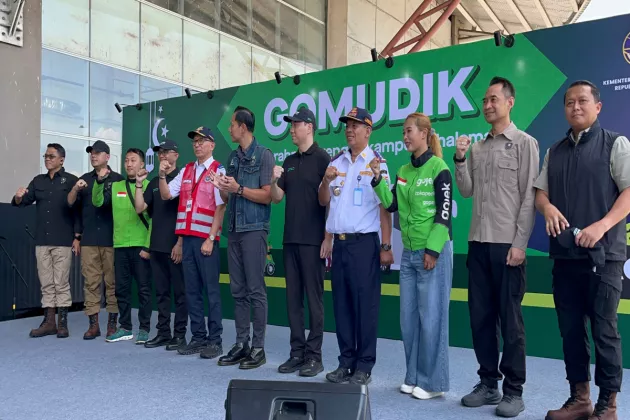 GoTo Berangkatkan Ribuan Driver Ojol Mudik Gratis, AHY Turun Langsung Melepas