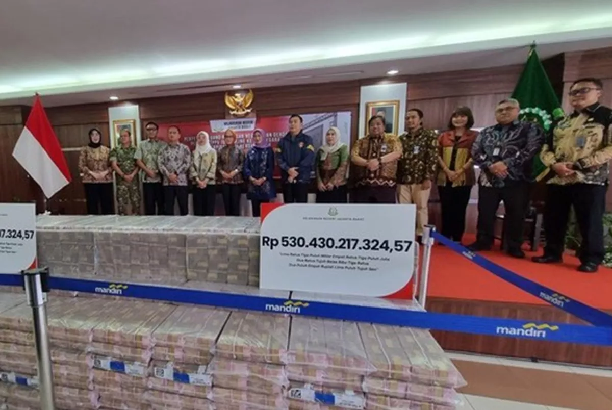 Kejari Jakbar Setor Rp 503 Miliar Hasil Judi Online Oei Hengky ke Kas Negara