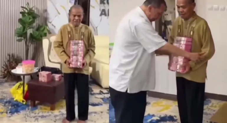 Viral! Lansia Disebut Tak Bisa Jalan, Tiba-tiba Berlari Setelah Pegang Uang Rp800 Juta