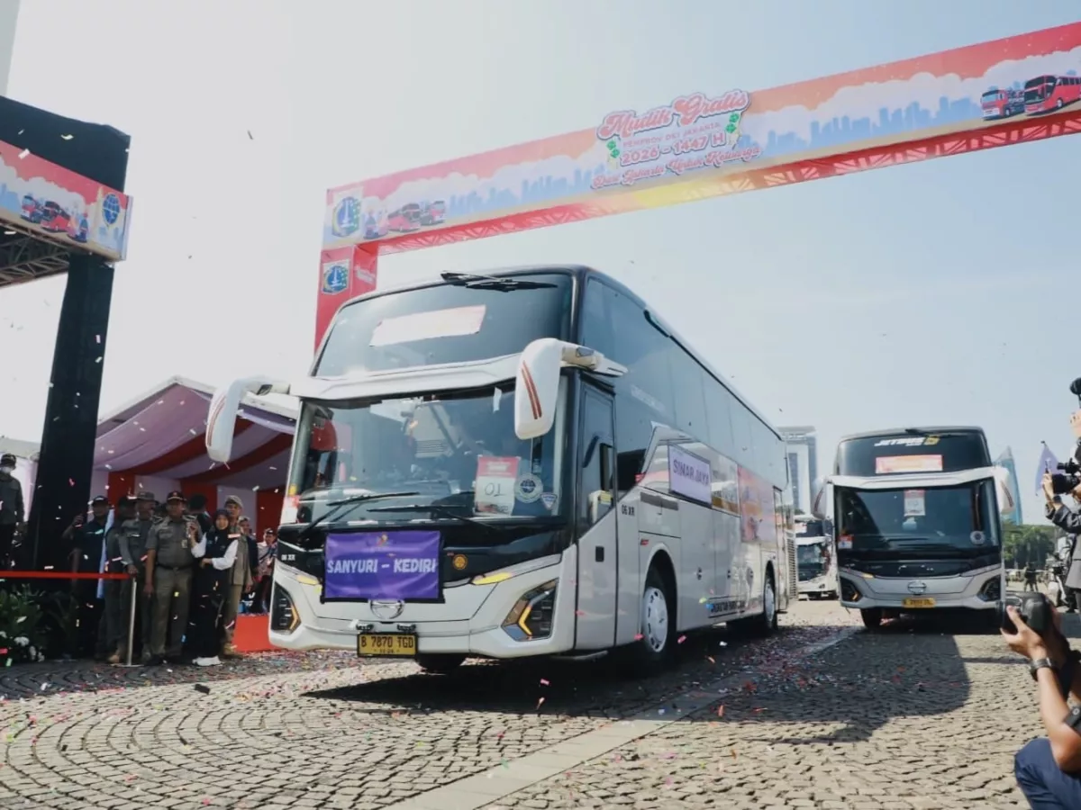 Pemprov DKI Lepas 34 Ribu Pemudik Gratis Lebaran 2026 dari Monas ke 6 Provinsi, Mana saja?