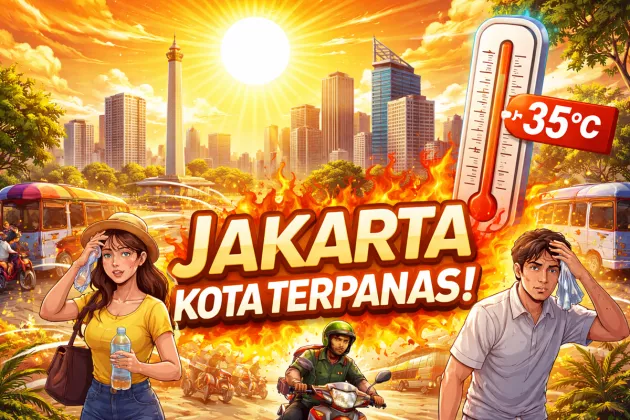 Jakarta Jadi Kota Terpanas di Indonesia, Gubernur Pramono Anung Beri Respons Santai ke BMKG