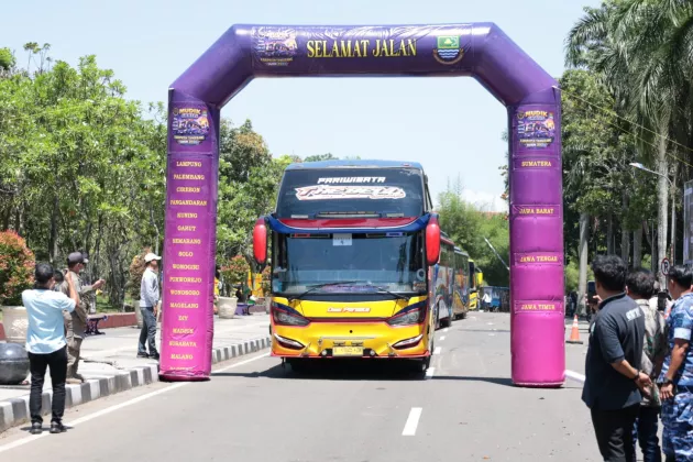 Pemkab dan Pemkot Tangerang Lepas Ribuan Pemudik ke Jawa dan Sumatra