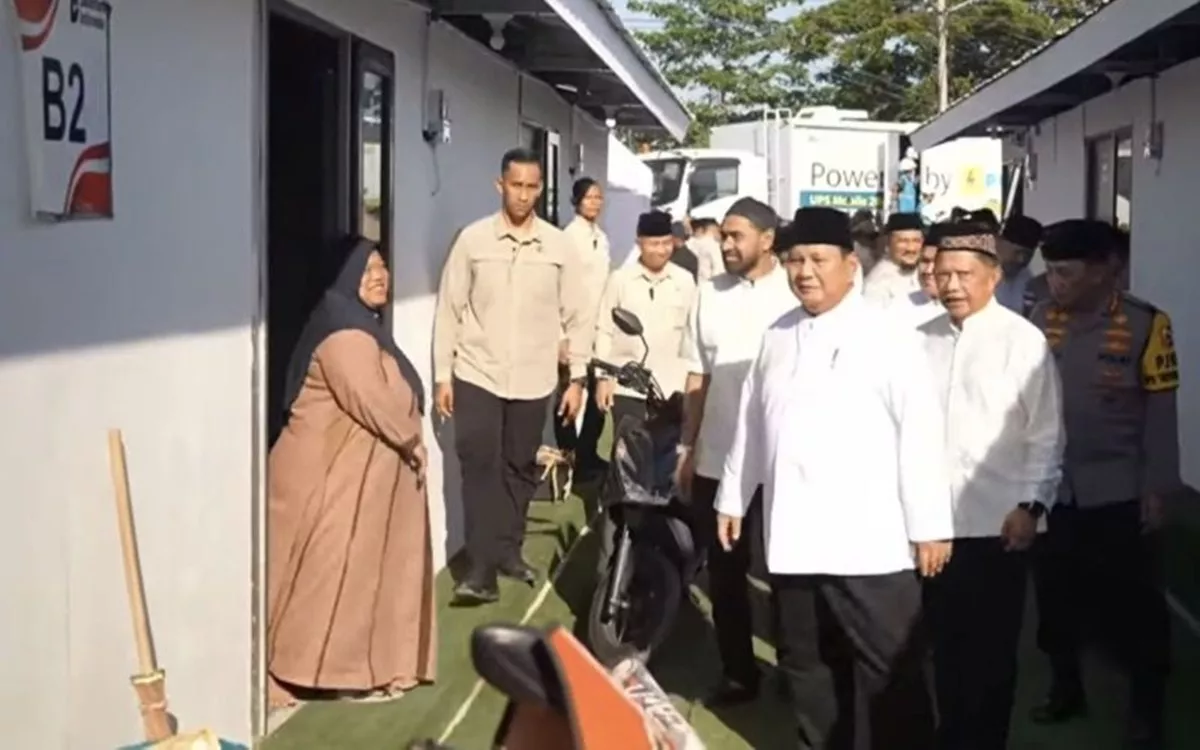 Usai Salat Id, Presiden Prabowo Cek Langsung Hunian Sementara di Aceh Tamiang