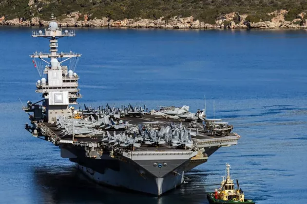 Tanda-tanda Kekalahan AS? USS Gerald Ford Ditarik Mundur ke Yunani