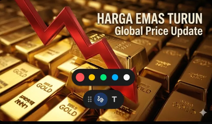 Harga Emas Dunia Rontok ke Level Terendah, Catatkan Rekor Terburuk Sejak 1983