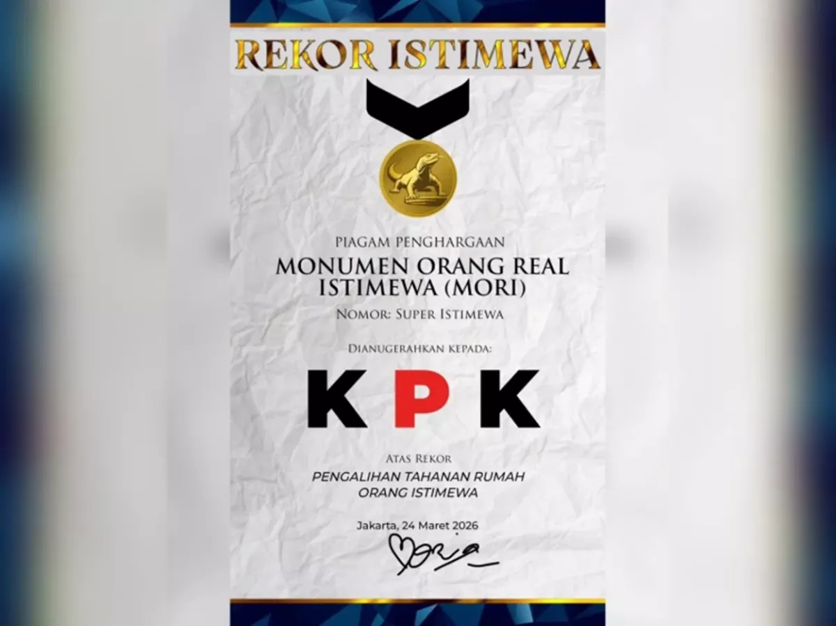 SINDIRAN PEDAS! MAKI Beri 'Piagam MORI' untuk KPK: MONUMEN ORANG REAL ISTIMEWA, Rekor Paling Kilat Keluar Rutan