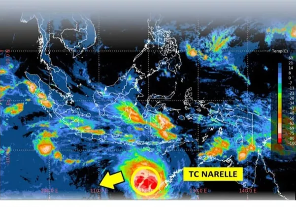 Siklon Tropis Narelle MENGGANAS: Pulau Jawa SIAGA!