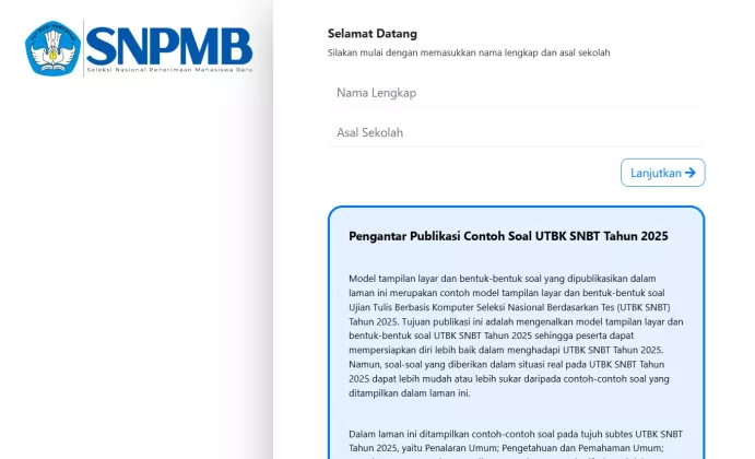 GRATIS DARI SNPMB! Link Simulasi UTBK SNBT 2026, Begini Cara Pakainya