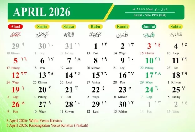 Long Weekend Lagi! 3 April 2026 Jadi TANGGAL MERAH