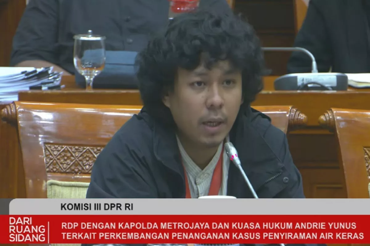 KontraS Desak Presiden Bentuk Tim Gabungan Usut Kasus Penyiraman Air Keras Andrie Yunus
