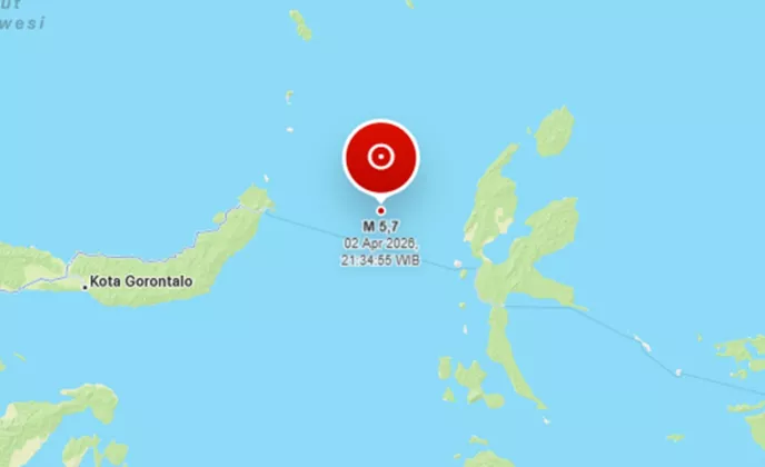 BARU SAJA! Gempa Beruntun GUNCANG Malut MALAM INI, Magnitudo 5,7 Terasa Kuat di Ternate