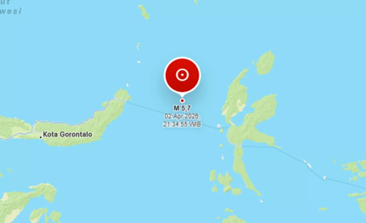 BARU SAJA! Gempa Beruntun GUNCANG Malut MALAM INI, Magnitudo 5,7 Terasa Kuat di Ternate