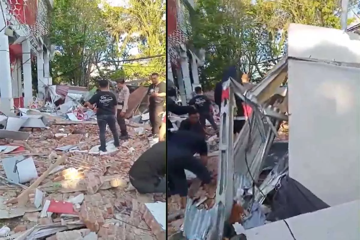  Gempa M 7,6 Guncang Sulut - Malut Hancurkan Kompleks Lapangan Koni Manado dan Picu Tsunami Kecil