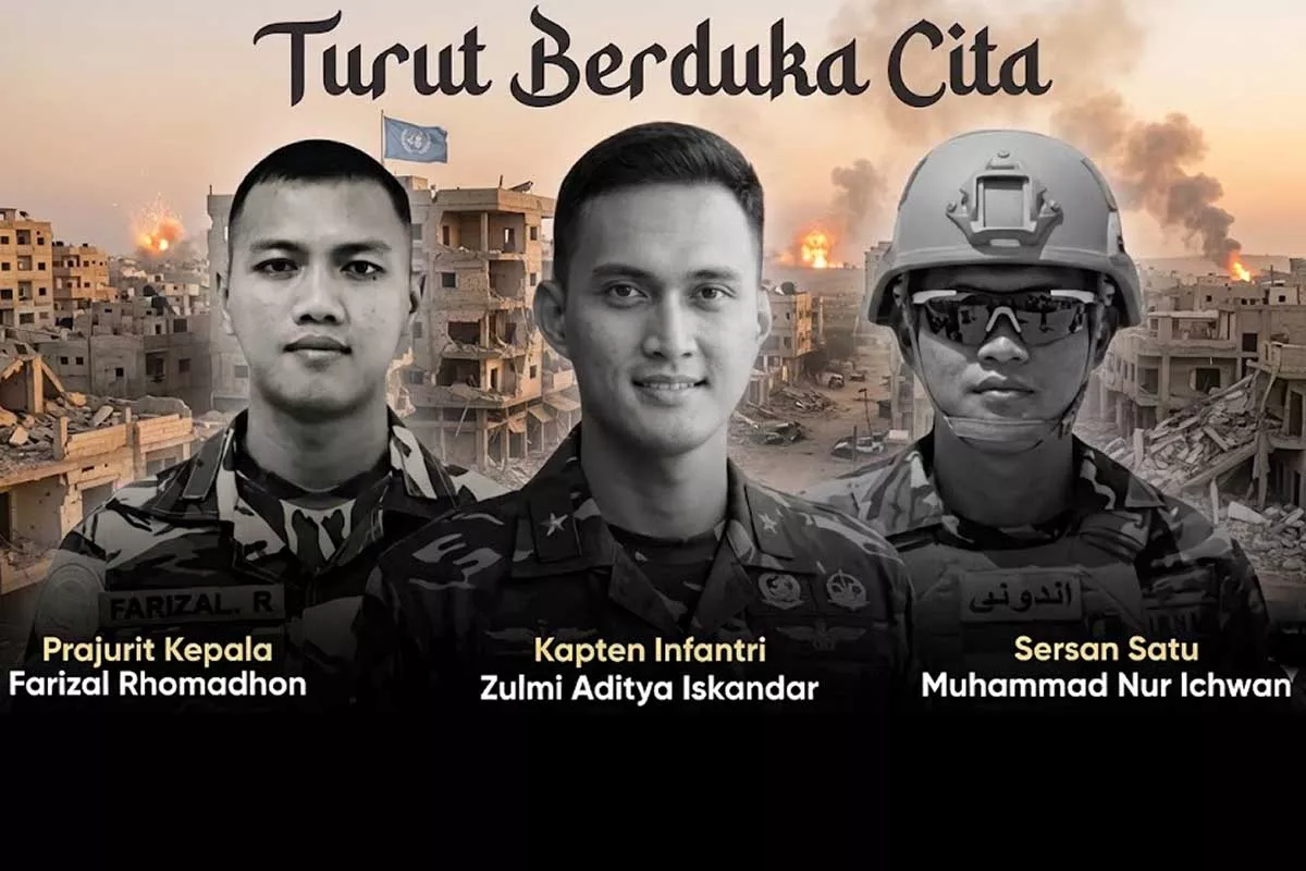 Tiga Jenazah Prajurit TNI Gugur di Lebanon Dipulangkan Serentak via Turki, Besok Tiba di Jakarta