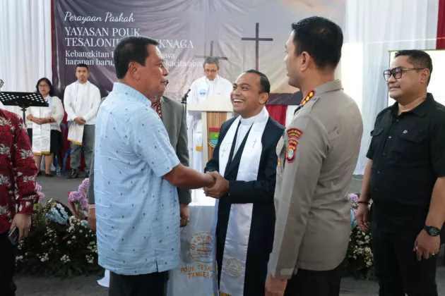 Pantau Ibadah Paskah jemaat POUK Tesalonika, Bupati Tangerang: Tidak Ada Diskriminasi 