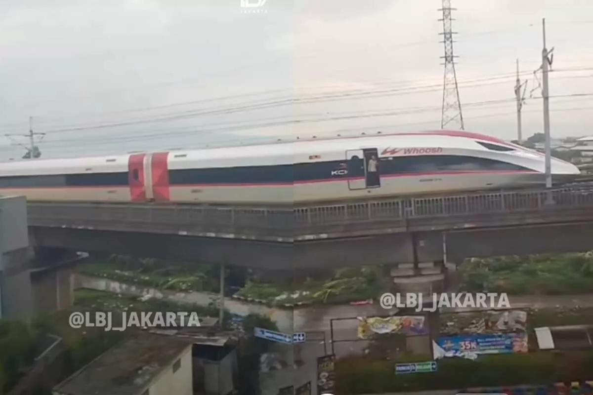 Viral Whoosh Mendadak Berhenti di Jalur Layang Kopo, KCIC Bongkar Penyebabnya: Ada Seng Terbang