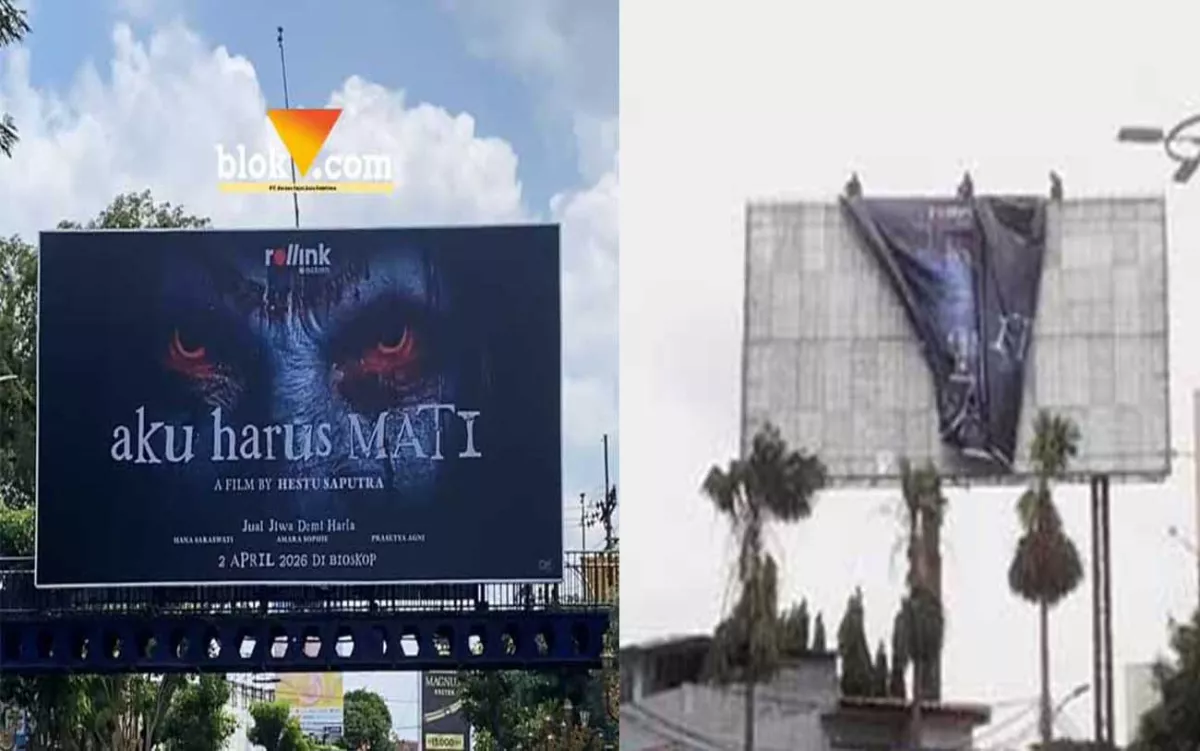 Resahkan Warga Jakarta: Baliho Horor 'Aku Harus Mati' Akhirnya Dicopot Satpol PP