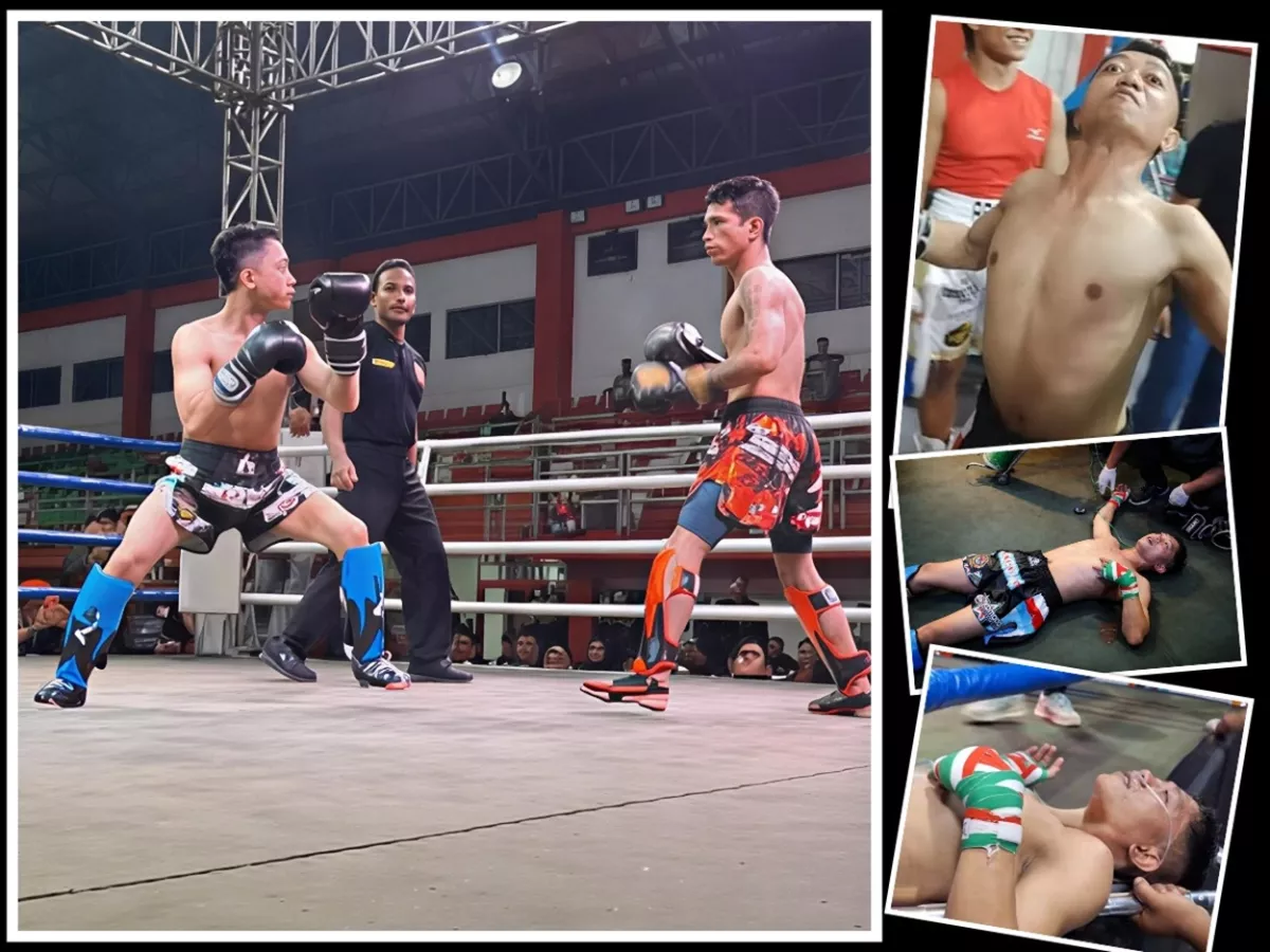 NDELOSOR STYLE! Detik-Detik Husein Pati KLENGER di KO Lawan Hingga Pasang Oksigen